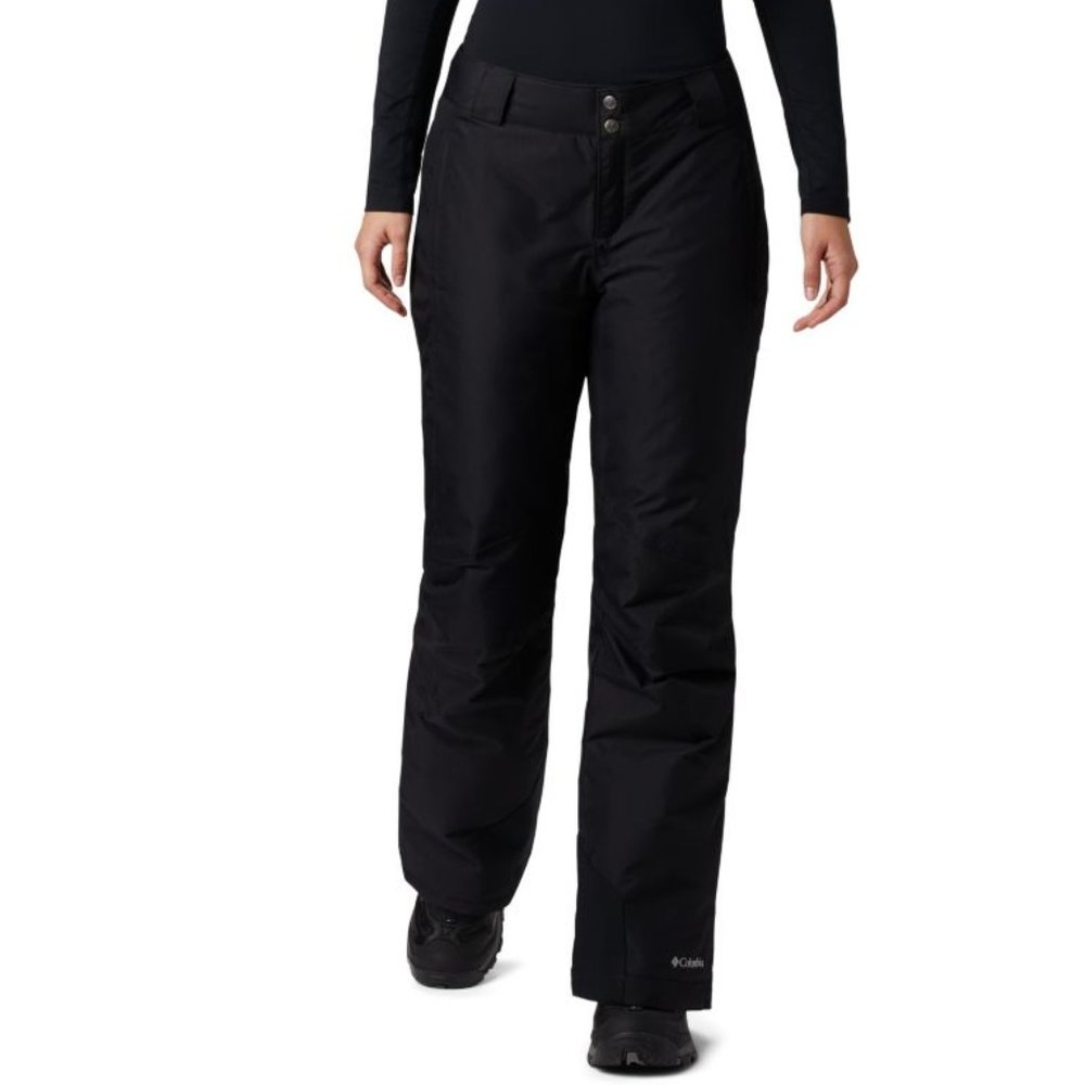 New Womens Columbia Black XL Short Bugaboo Omni-Heat Insulated Snow Pants